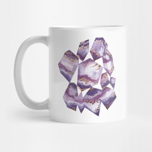 【ore】Fluorite Crystals-purple Mug